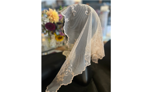 Wearing a Catholic Chapel veil for the first time