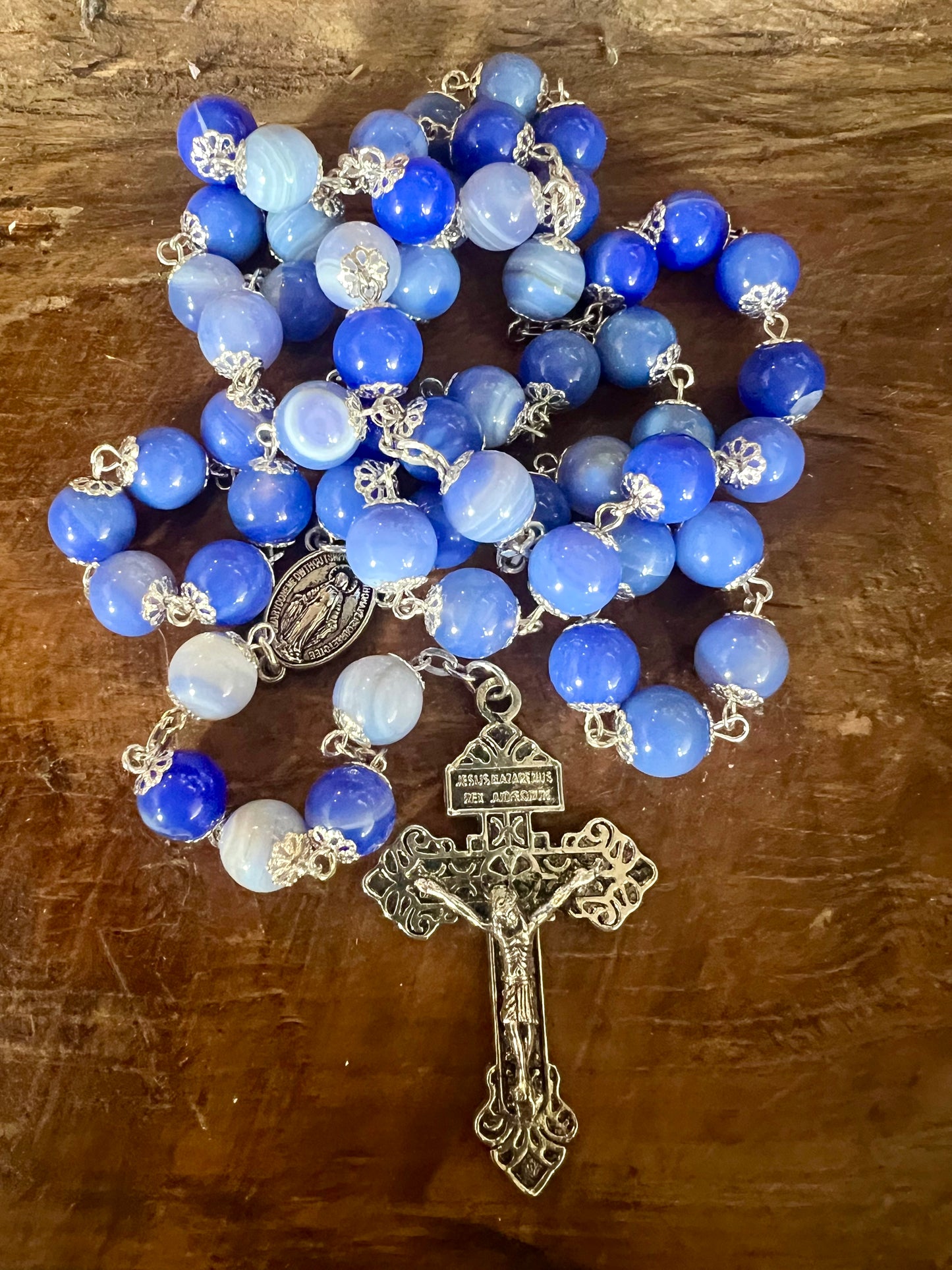 Blue Stone Rosary