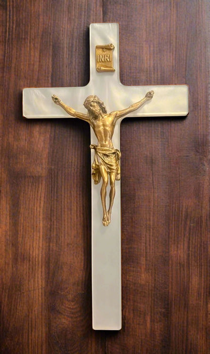 7" Mother of Pearl Wall Crucifix