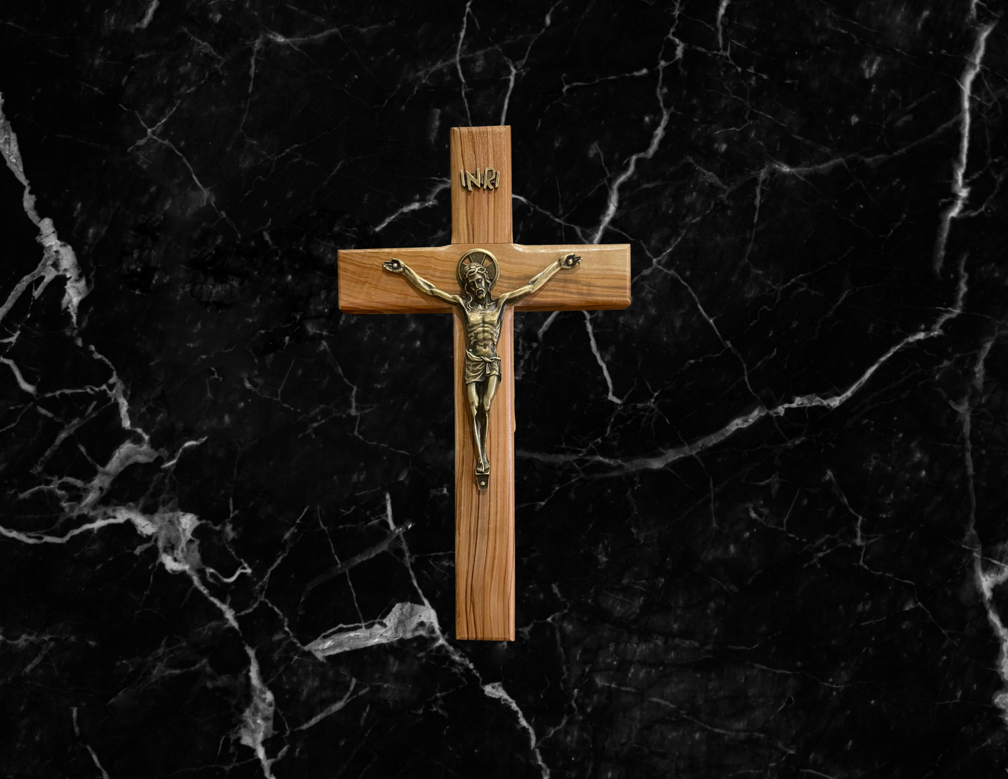 5" Olive Wood Crucifix